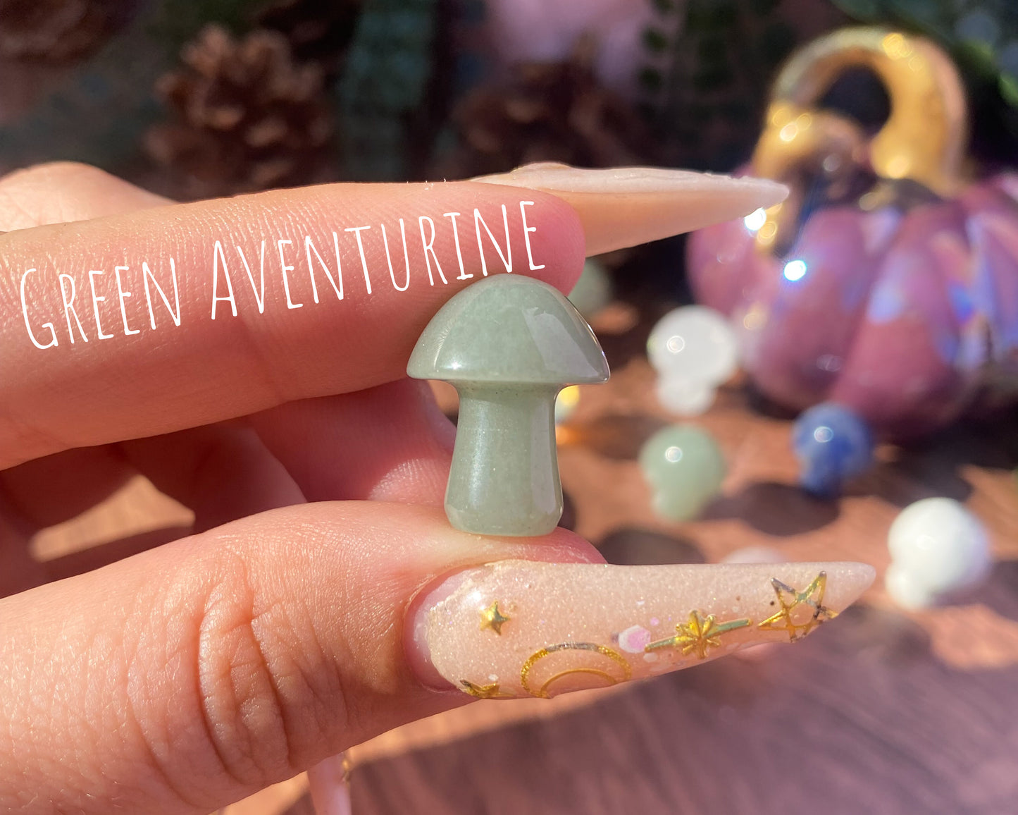Mini Mushroom Carvings