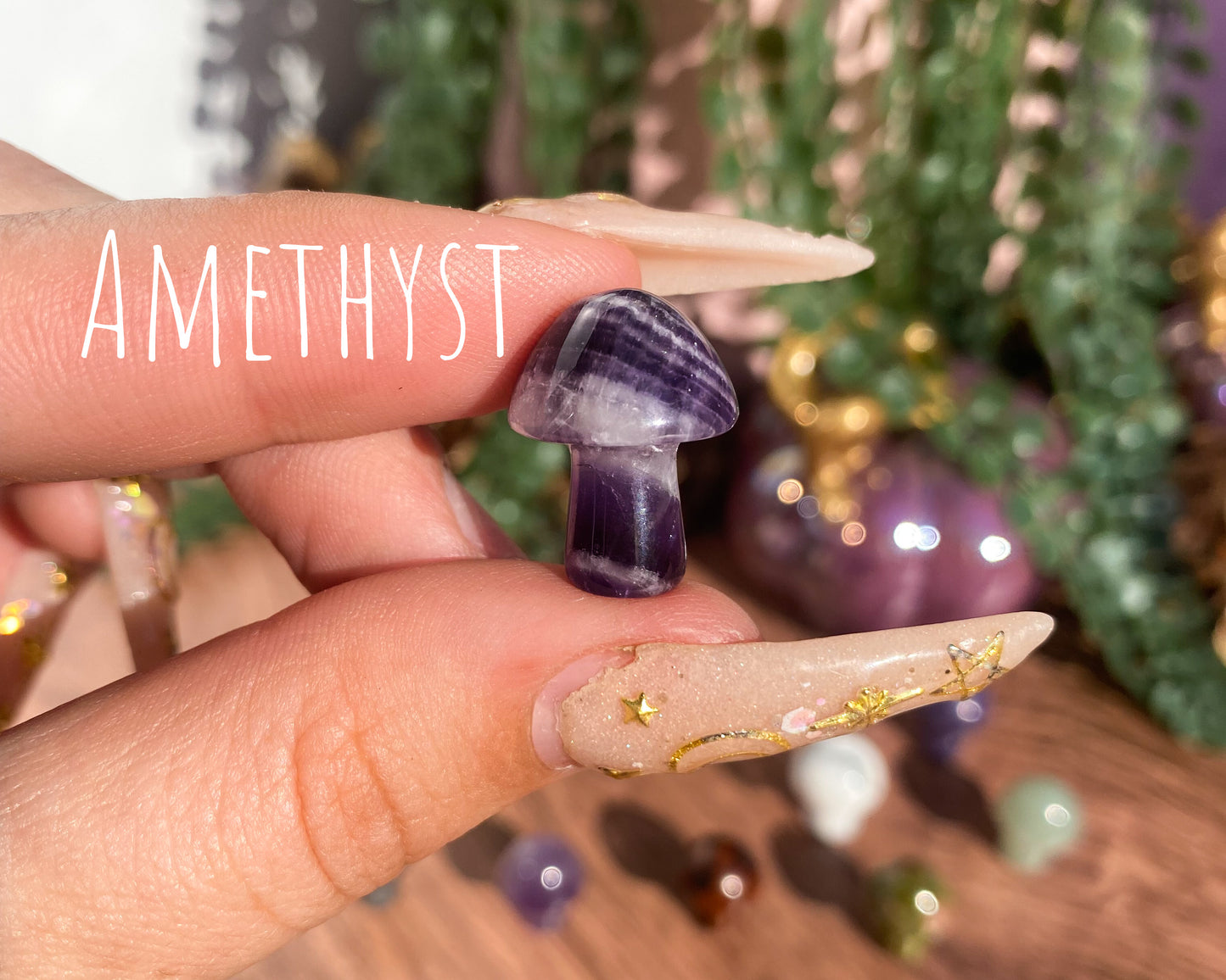 Mini Mushroom Carvings