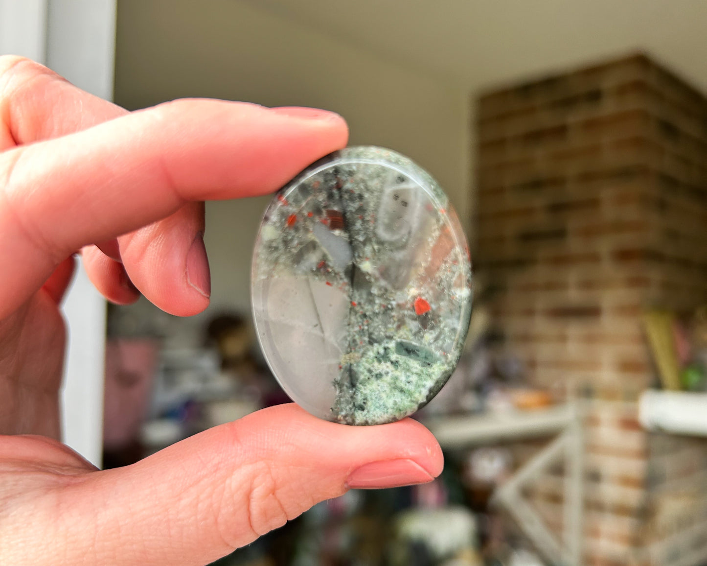 African Bloodstone Thumbstone