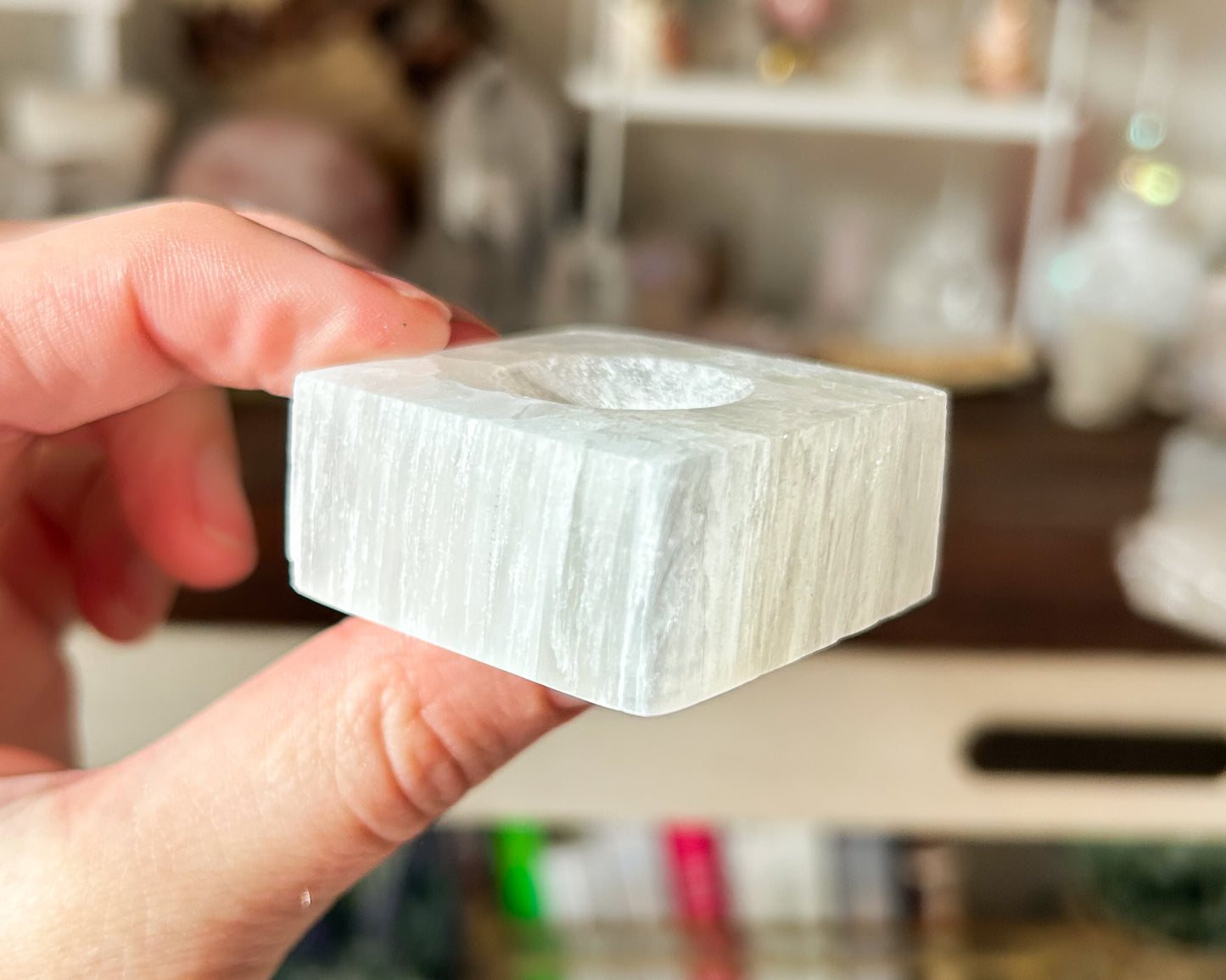 Selenite Sphere Stand