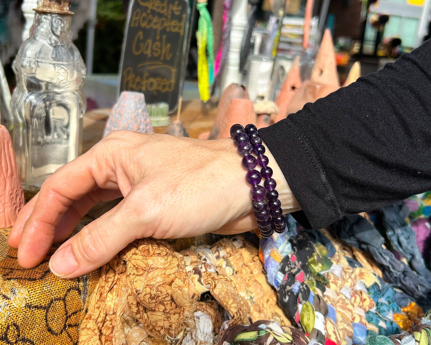 Amethyst Stretch Bracelet