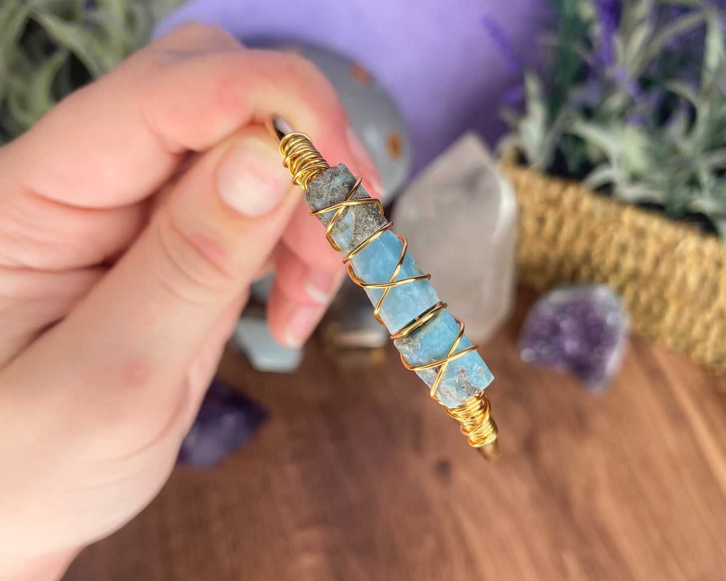 Larimar Cuff Bracelet