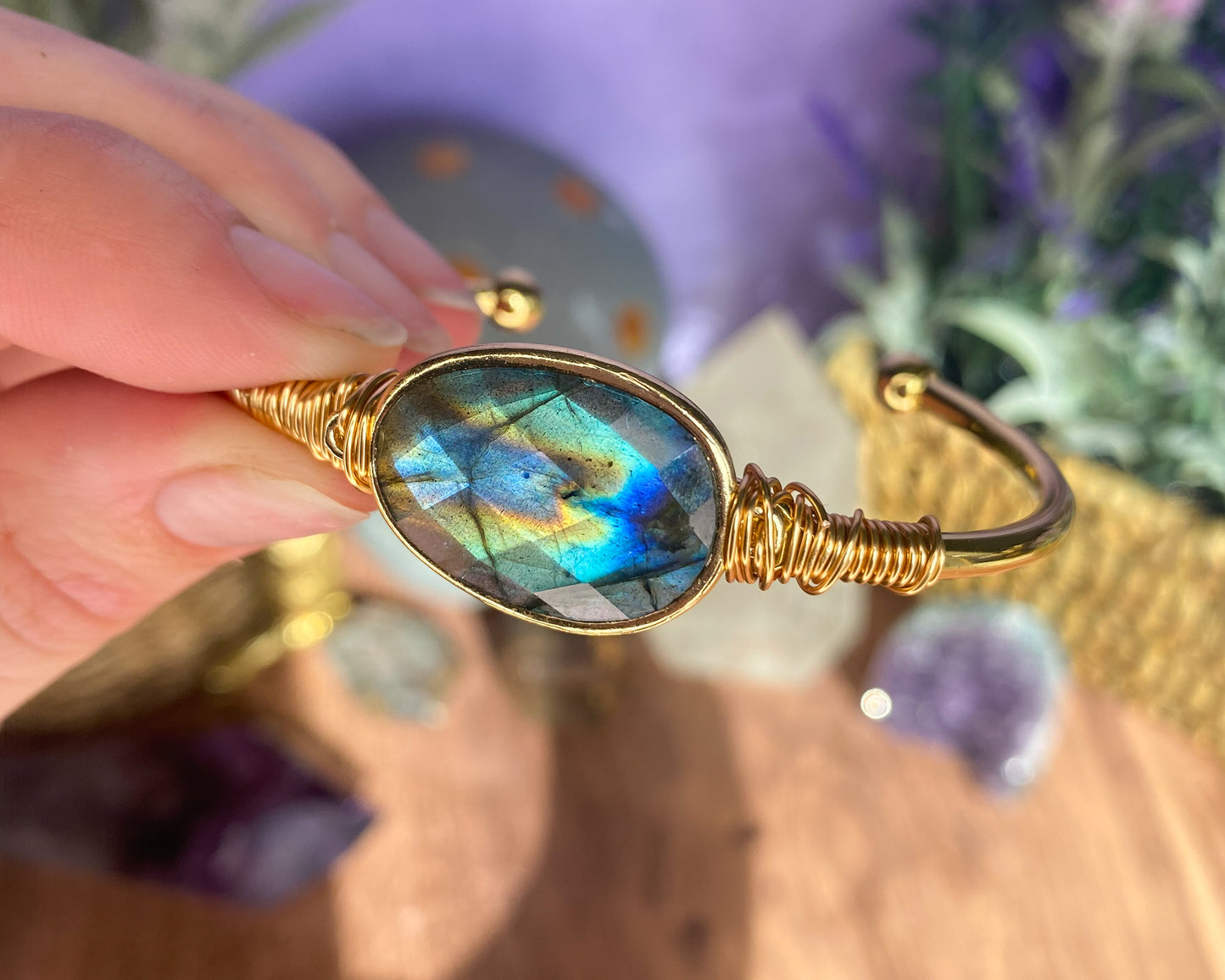 Labradorite Cuff Bracelet