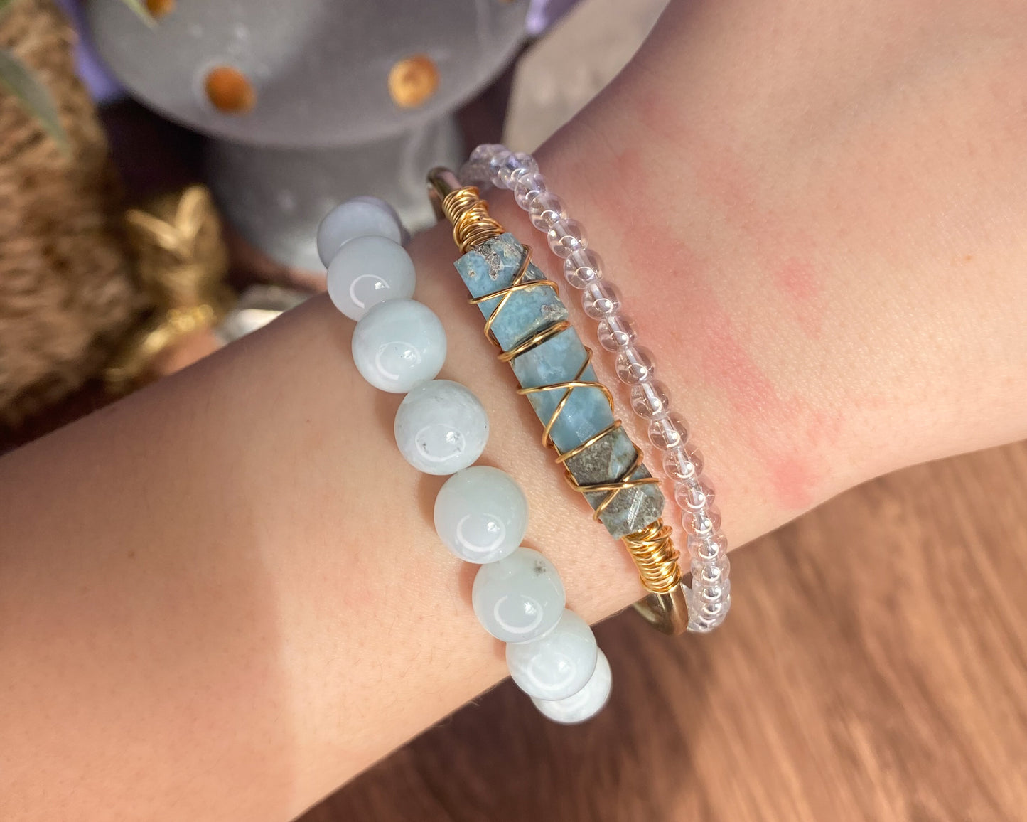 Larimar Cuff Bracelet