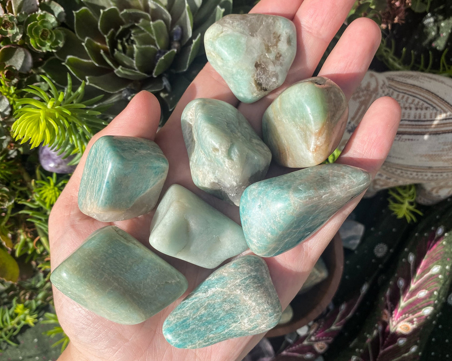 Large Amazonite Tumbles