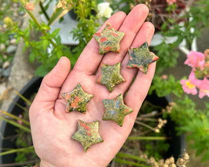 Unakite Mini Star Carving