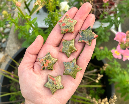 Unakite Mini Star Carving