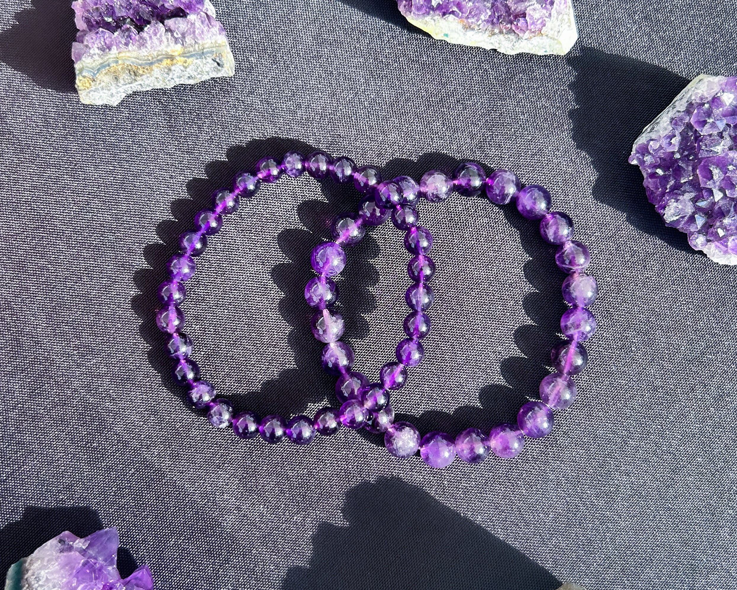 Amethyst on sale stretch bracelet