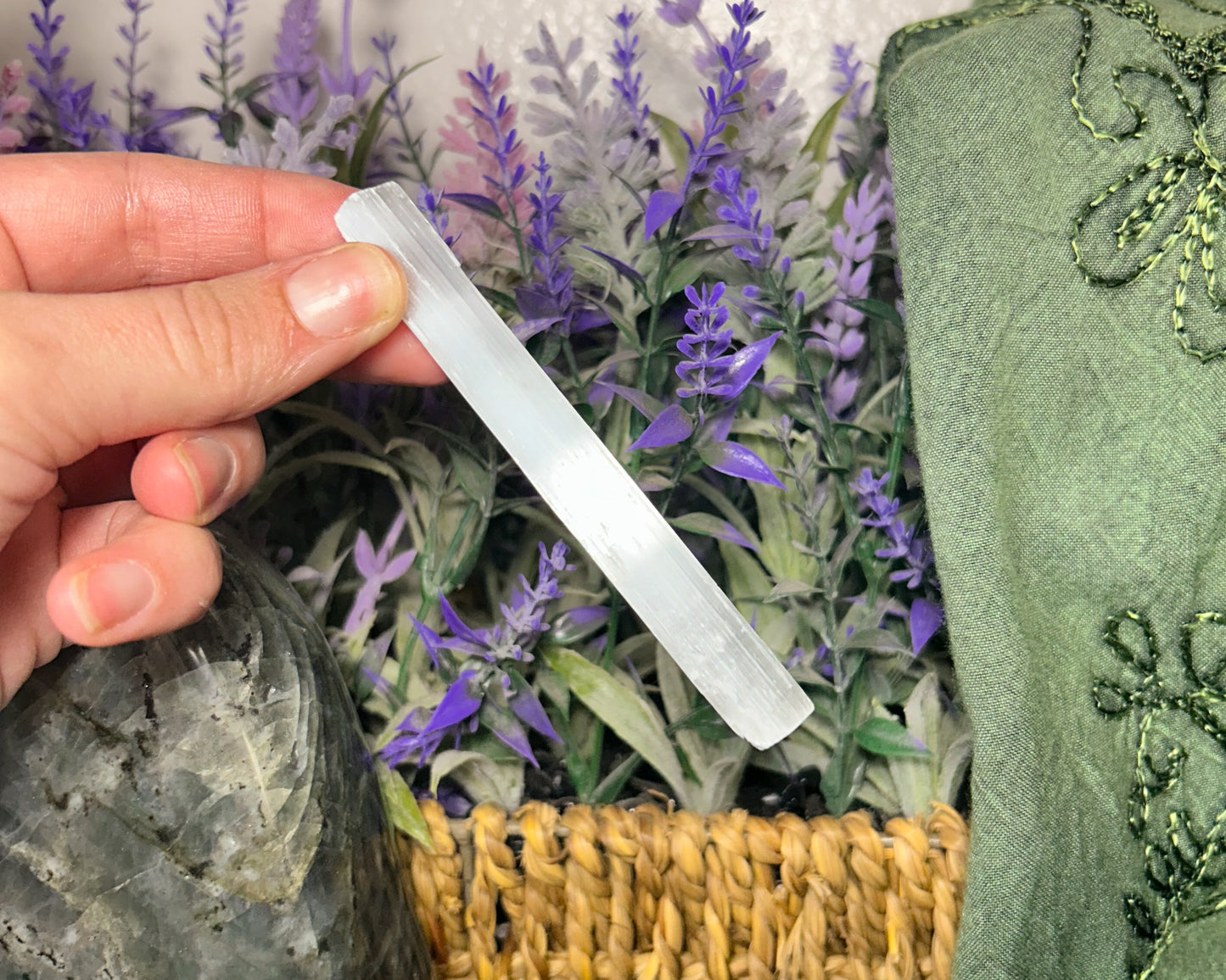 Small Selenite Cleansing Wand