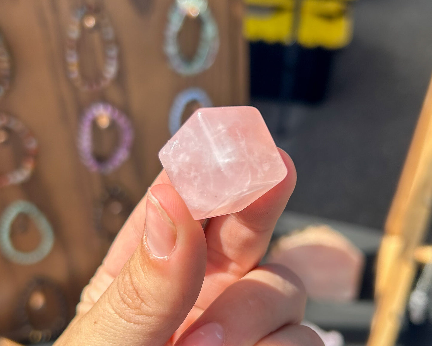 Small Rose Quartz Cube