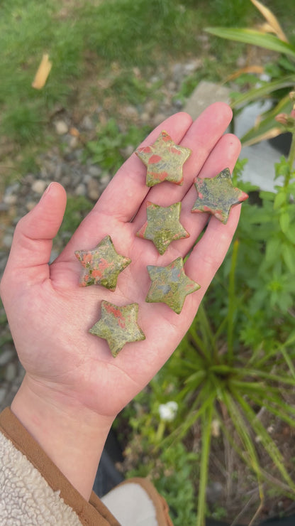 Unakite Mini Star Carving