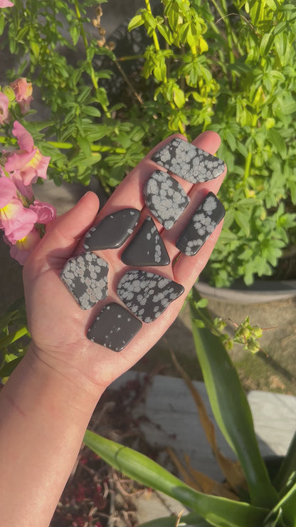 Snowflake Obsidian Tumble