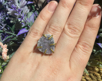 Amethyst Geode Ring