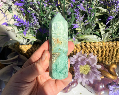 Opalized Fluorite Tower