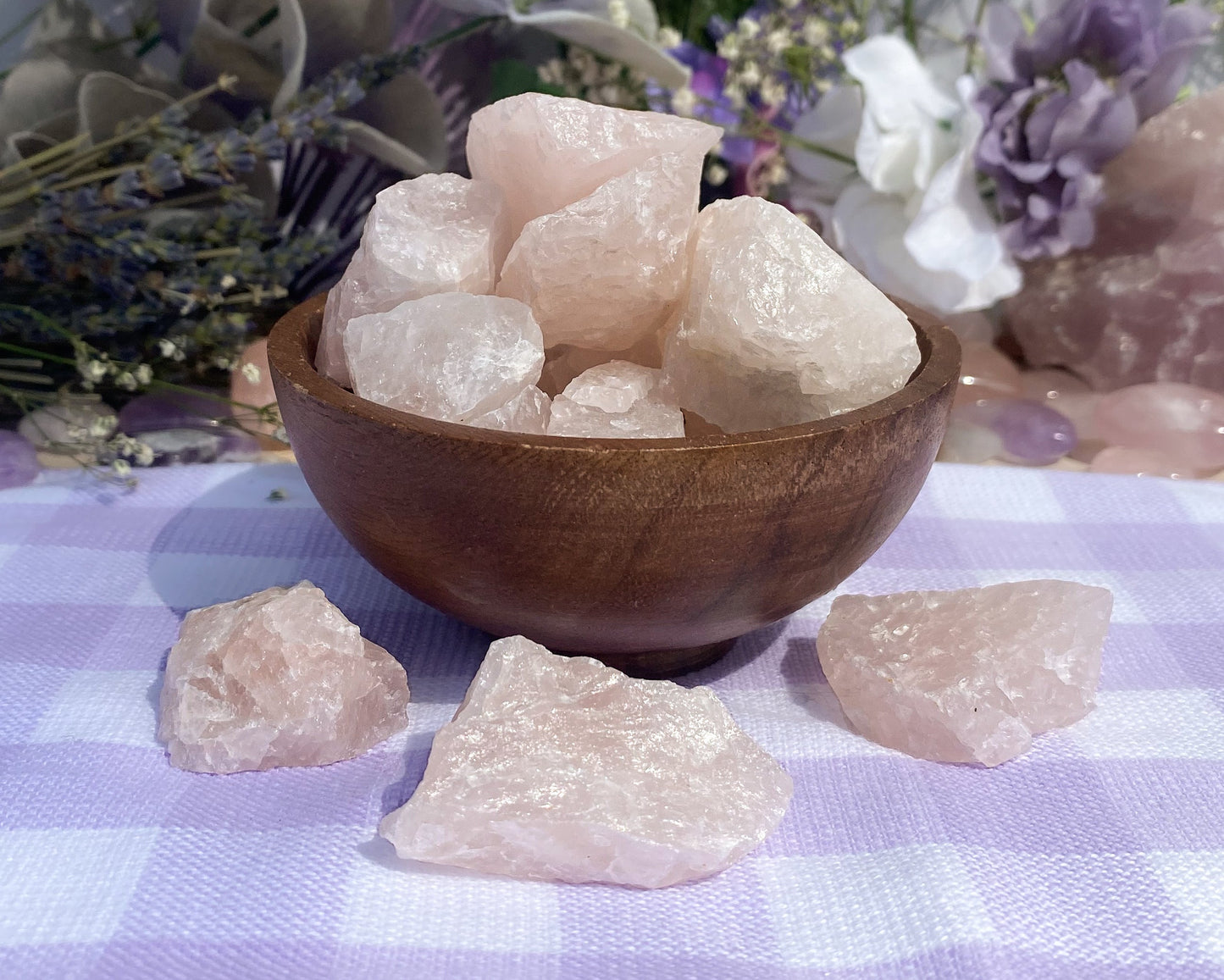 Raw Rose Quartz Chunk